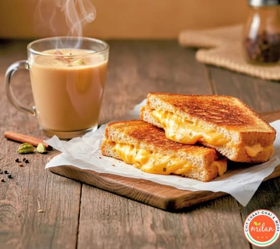 Grilled Cheese Sandwich & Chai Combo