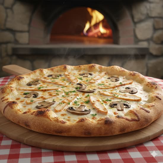 Chicken Mushroom Pizza (12")