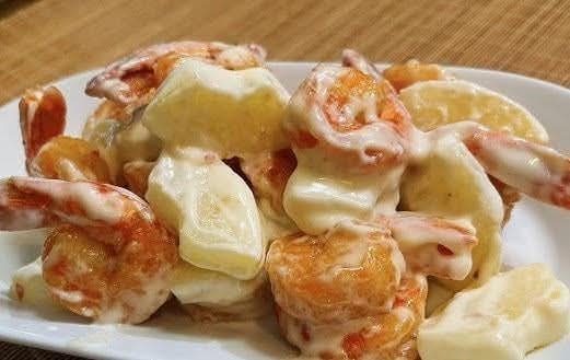 Crevette à la Sauce Mayonnaise (Shrimp with Mayonnaise Sauce) 珊汁虾球