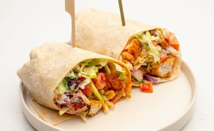 Spicy Crispy Chicken BLT Wrap
