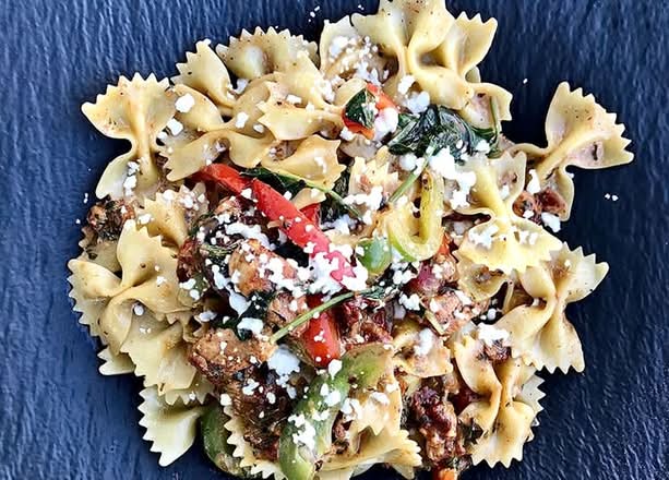 Blackened Chicken Bowties