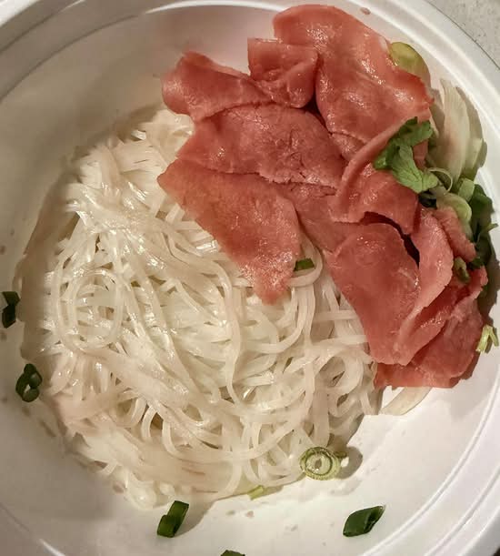 8. Rare Beef with Rice Noodle Soup - Pho Tai