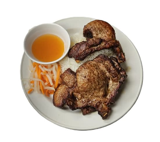 52. Côtelettes De Porc Avec Riz Blanc/ Pork Chops with White Rice