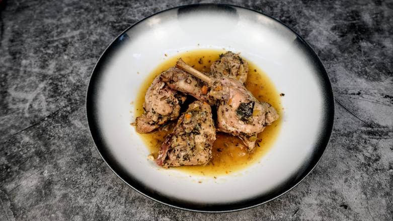 Braised Rabbit + Side Dish