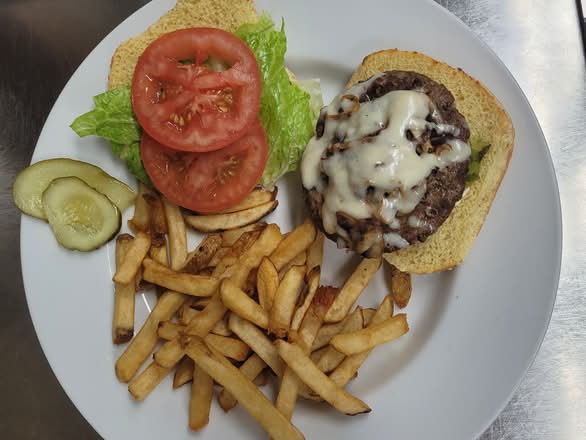 Mushroom Swiss Burger