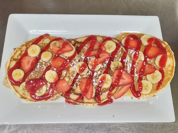 Strawberry Banana Pancakes