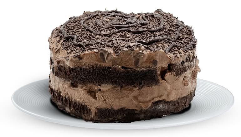 Chocolate Brownie Ice Cream Cake