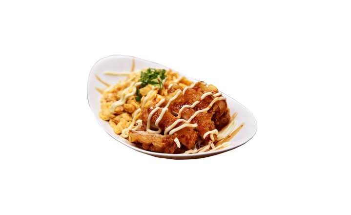 Fried Chicken Over Rice