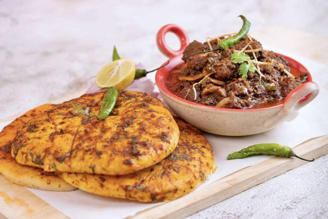 Keema Kulcha Plate