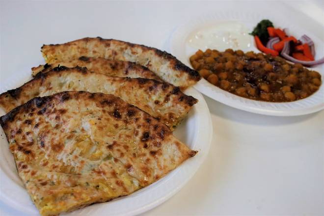 Naan and 2 Veg Curry