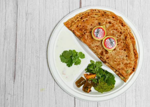 Aloo Parantha Plate + Pop Special