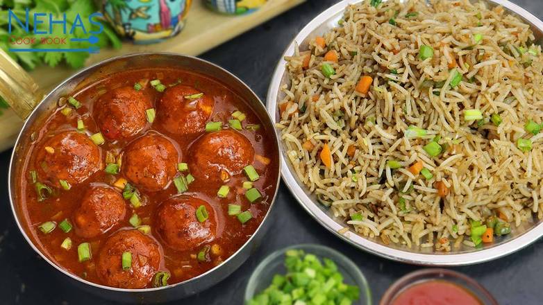 Fried Rice + Manchurian