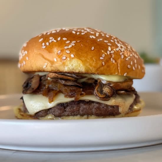 Mushroom Swiss Burger