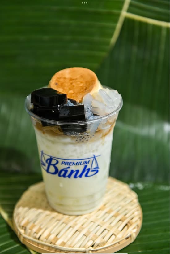 Glass Jelly Flan Che ( Sương Sáo Bánh Flan)
