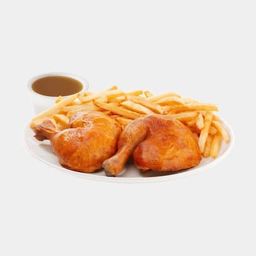Two chicken leg meal / Repas deux cuisses de poulet