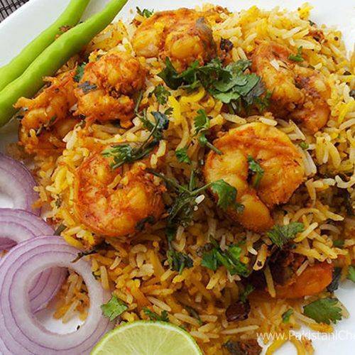 King Prawn Biryani / Biryani aux Crevettes Géantes