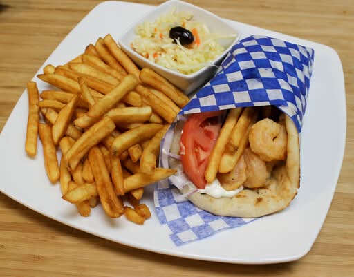 Pita aux crevettes / Shrimp Pita