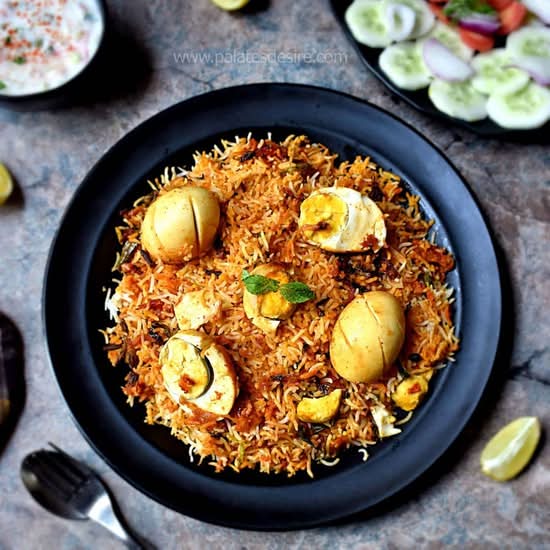 Ghee Roast Egg biryani