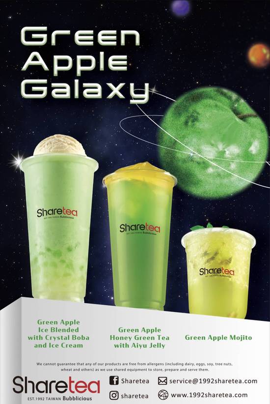 Green Apple Ice Blended with Crystal Ball