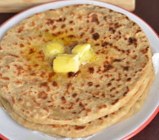 Aloo Paratha with Butter