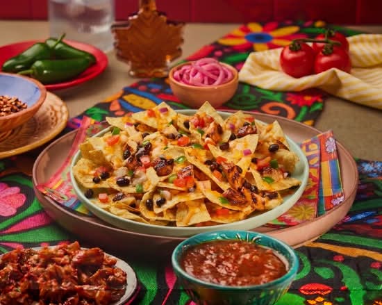 Maple Chipotle Chicken Nachos