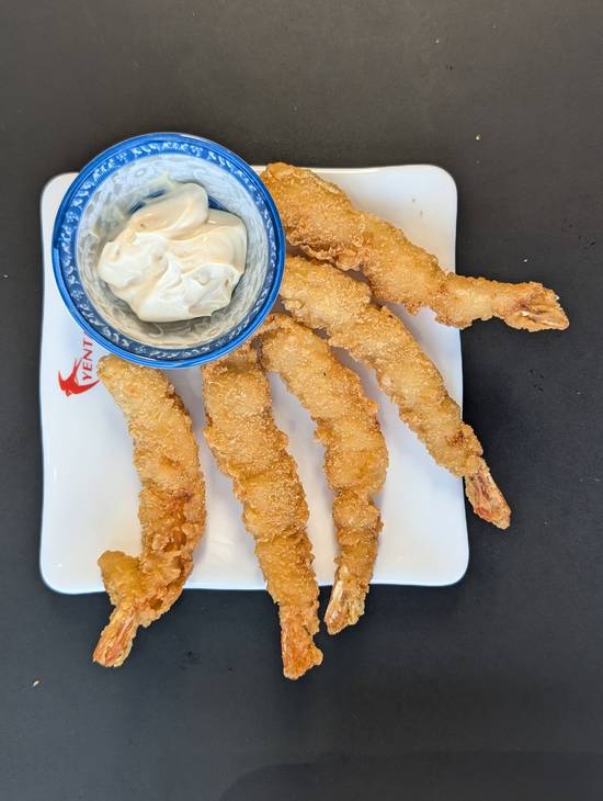 Crevettes tempura (5)