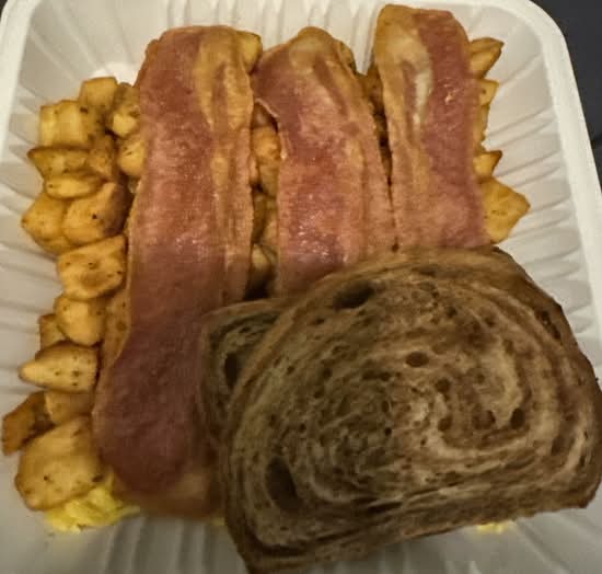 Smoked Turkey Bacon and Eggs