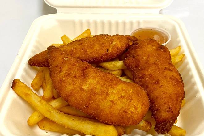 Crispy Chicken Tenders with Fries