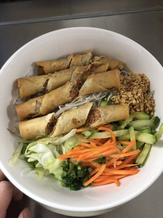 60. Pork Spring Rolls on Vermicelli