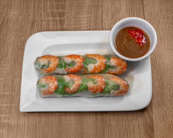 1. Shrimp & Pork Spring Rolls (2 Rolls)/ Goi Cuon Tom Thit (2 Cuon)