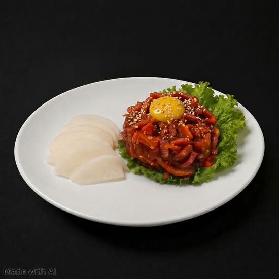 매운 육회/ Spicy Raw Beef Tartare