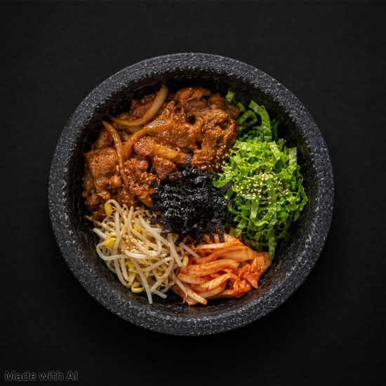 제육 돌솥비빔밥)/ Spicy Pork Dolsot