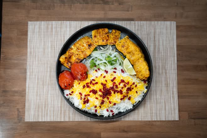 Chicken Breast Skewer (سینه مرغ کبابی)