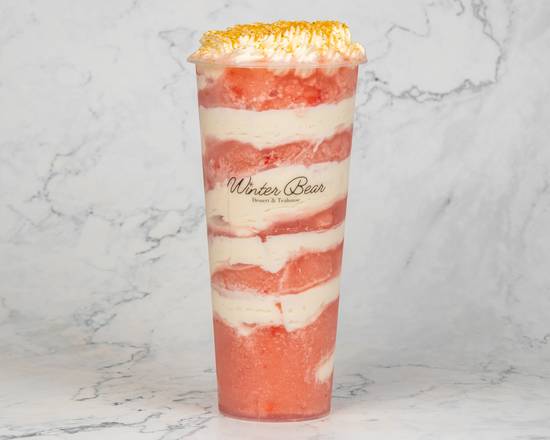 Real Strawberry Cheesecake Slush