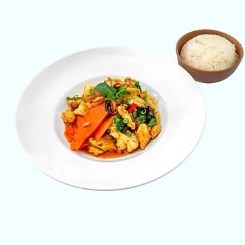 Poulet Basilic et riz