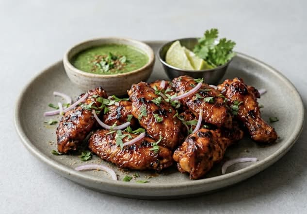 Cooked BBQ Hot Wings (12 pcs)