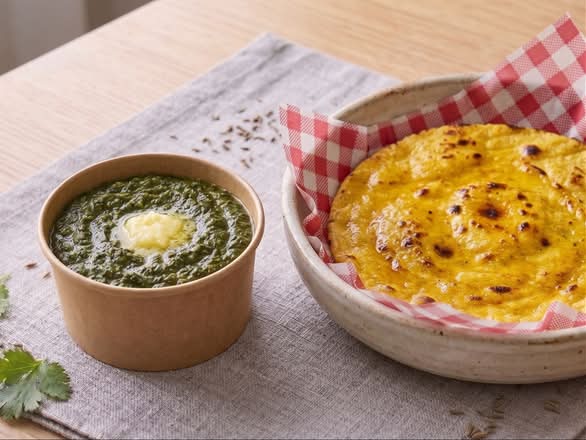 Saag with Makki Roti