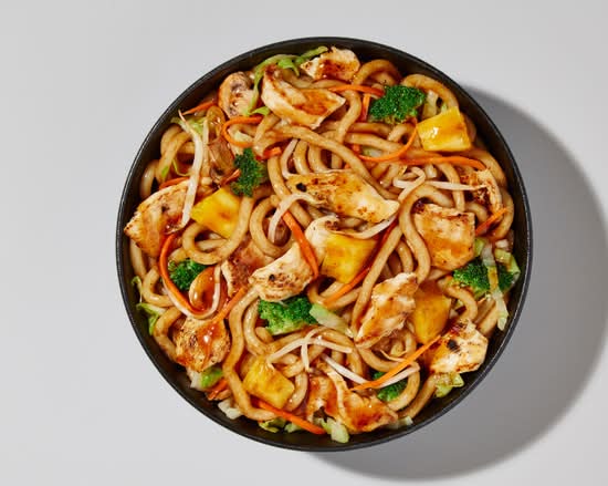 Pineapple Chicken Teppanyaki with Noodles