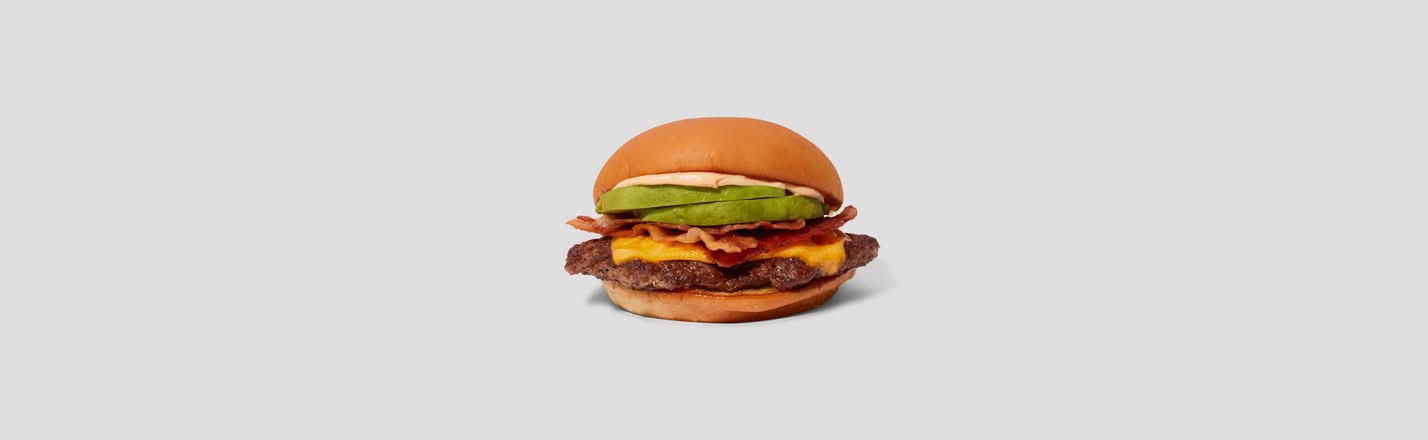 Double Avocado Bacon Burger
