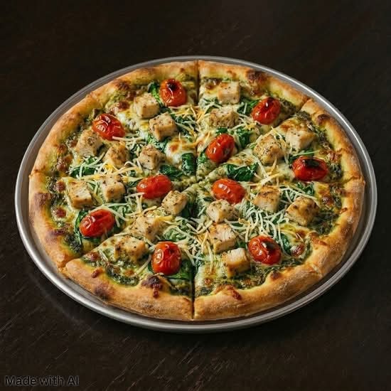 Pesto Chicken Pizza