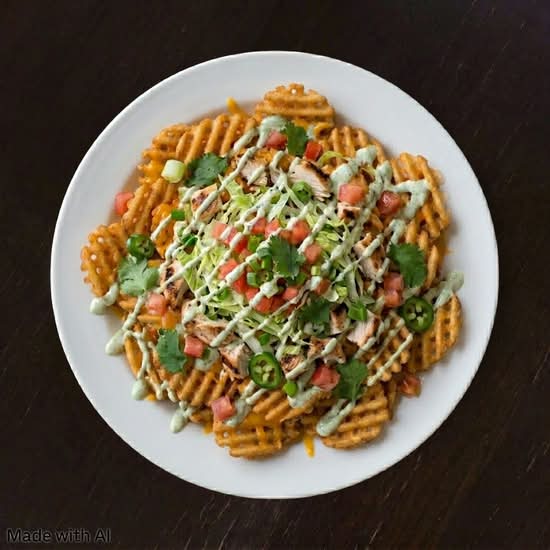 Chicken Wonton Nachos