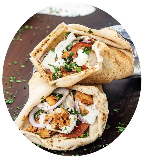 Chicken Kebab Roll + Pop