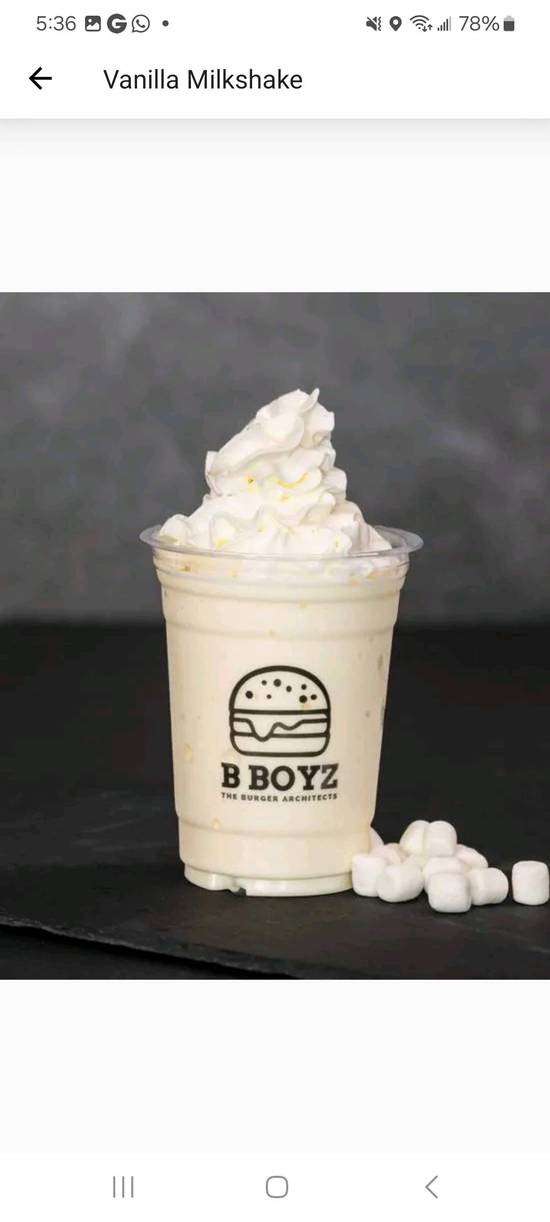 Vanilla Milkshake