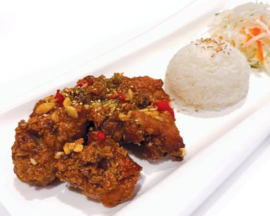 50A. Soy Garlic Chicken & Rice(간장 치킨밥)