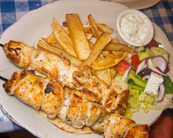Chicken Souvlaki Dinner