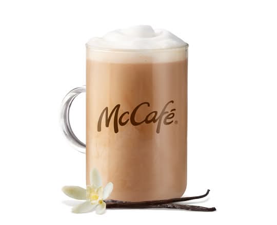 Moyen latte à la vanille française (lait 2%25) [240.0 Cal]