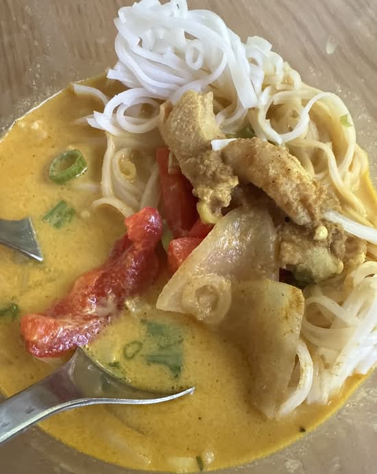 H4. Green, Red, Yellow - Curry Noodle Soup