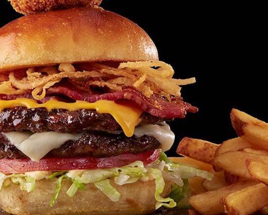Canadian Whisky Bacon BBQ Burger