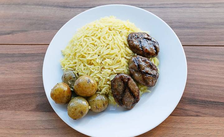 Kofte (Grilled Meatballs) Plate