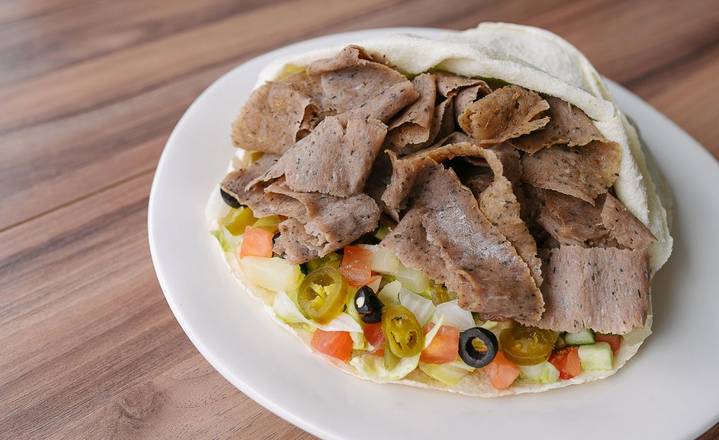 Large Lamb Donair Pita Wrap